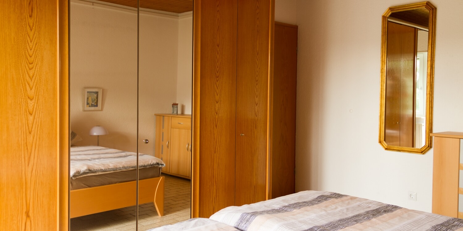 Schlafzimmer Ferienwohnung Apartment Muggensturm